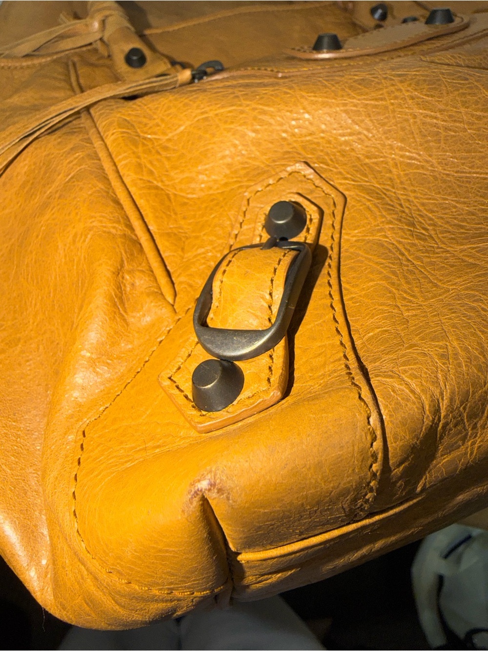 BALENCIAGA Tan Leather Sunday Bag - Picture 11 of 16